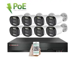 PoE IP 8 kamerov� set XM-813B 4MPx, CZ menu - 13690 K�