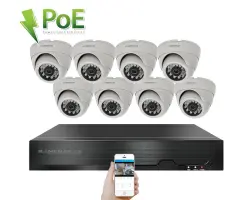 4K PoE IP 8 kamerov� set XM-802D 8MPx, CZ menu - 18790 K�