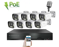 4K PoE IP 8 kamerov� set XM-806D 8MPx, CZ menu - 19090 K�