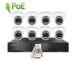 4K PoE IP 8 kamerov� set XM-809D 8MPx, CZ menu - 19090 K�