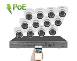 PoE IP 12 kamerov� set  XM-1202B 4MPx, CZ menu - 24790 K�