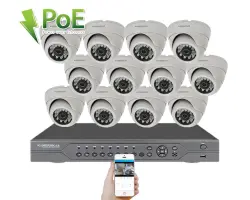 4K PoE IP 12 kamerov� set XM-1202D 8MPx, CZ menu - 32390 K�