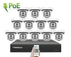 4K PoE IP 12 kamerov� set XM-1212D 8MPx, CZ menu - 31290 K�