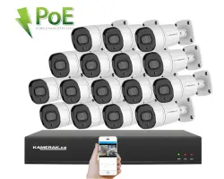 4K PoE IP 16 kamerov� set XM-1608D 8MPx, CZ menu - 35990 K�