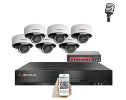 IP 6 kamerov� set  s extern�m PoE XM-605B-Ext. 4MPx, CZ menu - 10790 K�