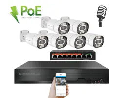 4K IP 6 kamerov� set s extern�m PoE XM-603D-Ext. 8MPx, CZ menu - 14690 K�
