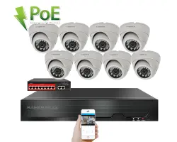 4K IP 8 kamerov� set s extern�m PoE XM-802D-Ext. 8MPx, CZ menu - 18490 K�