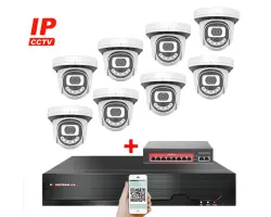 4K IP 8 kamerov� set s extern�m PoE XM-812D-Ext. 8MPx, CZ menu - 17690 K�