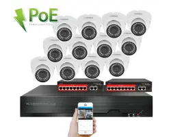 IP 12 kamerov� set s extern�m PoE XM-1202B-Ext. 4MPx, CZ menu - 20390 K�