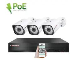 4K PoE IP 3 kamerov� set XM-301D 8MPx, CZ menu - 8290 K�