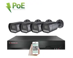 4K PoE IP 4 kamerov� set XM-410D 8MPx, mikrofon, CZ menu - 10390 K�