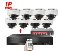 IP 8 kamerov� set s extern�m PoE XM-805C-Ext. 5MPx, CZ menu - 16490 K�