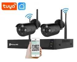 Bezdr�tov� 2 kamerov� set WiFi TUYA WTU2-033A-Black, 2MPx, CZ menu - 3590 K�