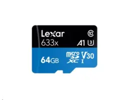 Micro SDXC Card 64GB V30 A1 100MB/s LEXAR - 348 K�