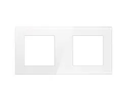 SRAN b�l� sklo �irok� r�me�ek pro 2 moduly - 60 K�