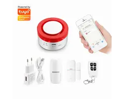 WiFi chytr� domovn� bezdr�tov� alarm PST-H1 s v�konnou sir�nou  pro Android,iOS - 998 K�