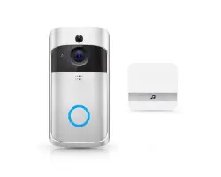 Domovn� WiFi zvonek s Full HD kamerou, PST-DV-114 TUYA, Android/iOS Silver - 2498 K�