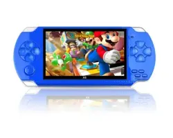 P�enosn� hern� konzole X6 4.3 LCD, 8GB, 2000 vestav�n�ch her, modr� - 1148 K�