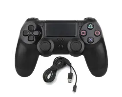 Dr�tov� kabelov� gamepad s vibracemi pro PS4/PC, �ern�  - 448 K�