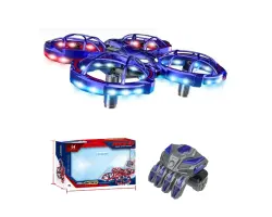 RC Minidron LH-X91 s Gesto Ovl�d�n�m a N�ramkov�m Ovlada�em | Sn�ma� P�ek�ek | LED Osv�tlen� | Dron pro Za��te�n�ky - modr� - 790 K�