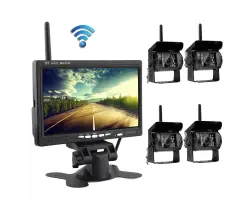 Wifi parkovac� set TRUCK C0054, 4x 18LED kamera s LCD 7" monitorem - 4690 K�