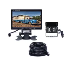 Parkovac� syst�m TRUCK K0203-AHD,18IR LED kamera s 7" LCD displejem na palubku 20m 4pin kabel - 1948 K�
