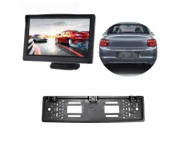 Parkovac� set LCD 5" + senzory + kamera 4IR LED v SPZ - 2038 K�