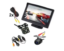 Parkovac� set pro p�evoz kon� LCD 5 + kamera 4 LED + p�edn� kamera+ wifi video transmitter 2,4 GHz - 1466 K�