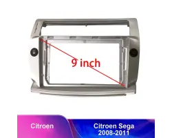 Citroen C4 (2004-2009)/ Sega (2008-2011)-Reduk�n� r�me�ek A7186 pro autor�dio 9" manualn� klimatizace - 1015 K�