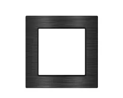 UNIC R�me�ek pro 1 modul, 82mm slitina hlin�ku �ern� - 88 K�