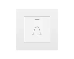 SRAN Zvonkov� tla��tko v r�me�ku, plast b�l� - 80 K�