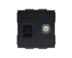 SRAN �ern� Modul MDNRJ45+TV Z�suvka RJ45+TV do r�me�ku - 40 K�