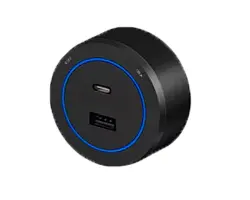 VoltLine z�suvkov� modul USB+USB-C �ern� (68x30mm) pro n�st�nn� li�ty - 288 K�