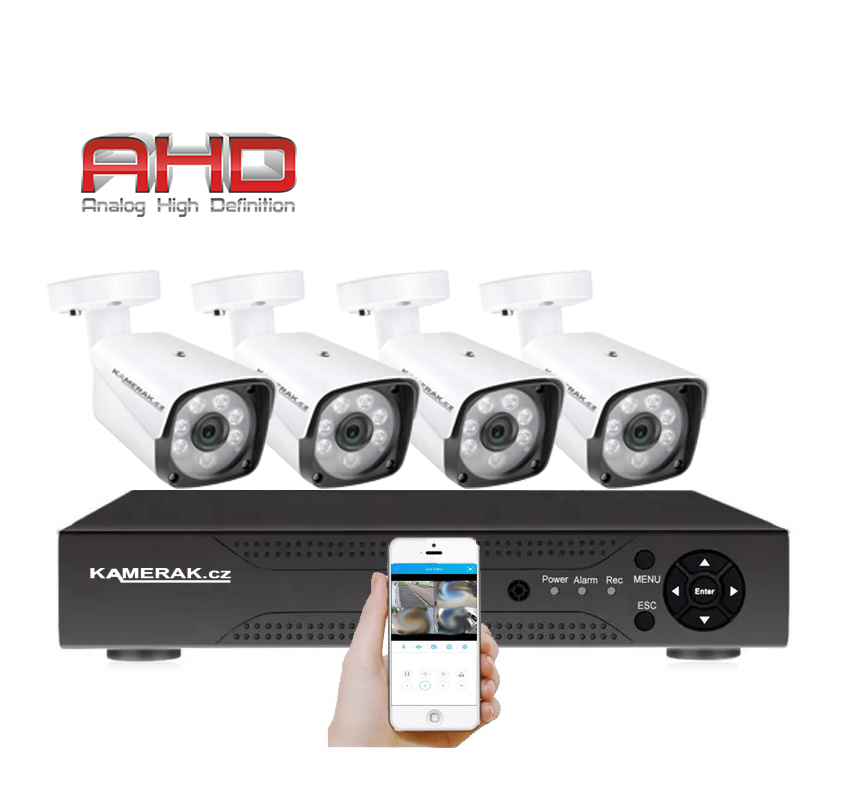 4 kamerov set AHD WN4-60A 2MPx