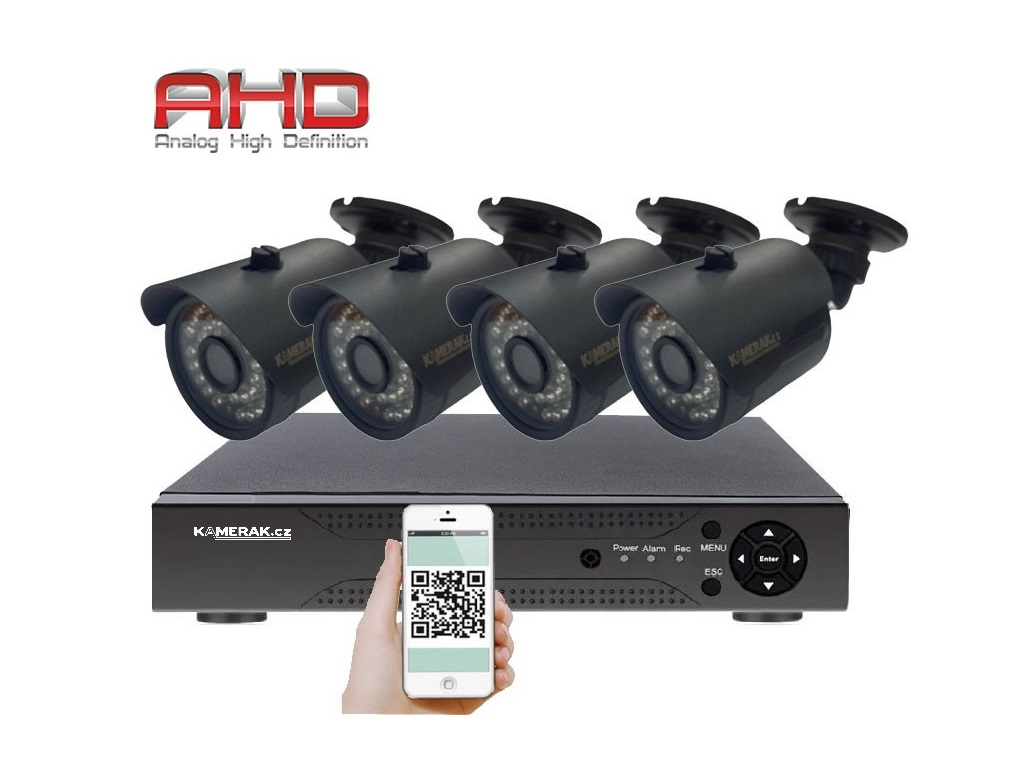 4 kamerov systm AHD WN4-58A 2Mpx