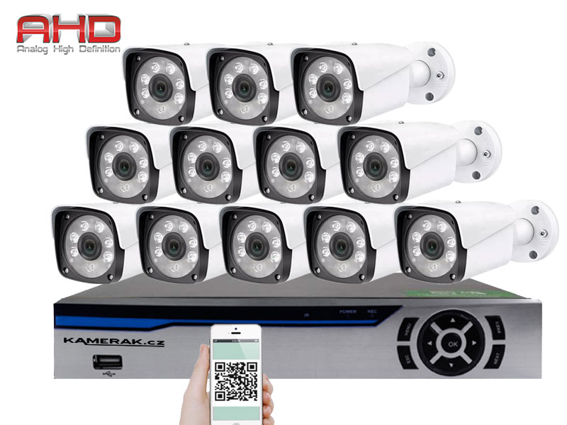 12 kamerov systm AHD HE12-55A 2Mpx