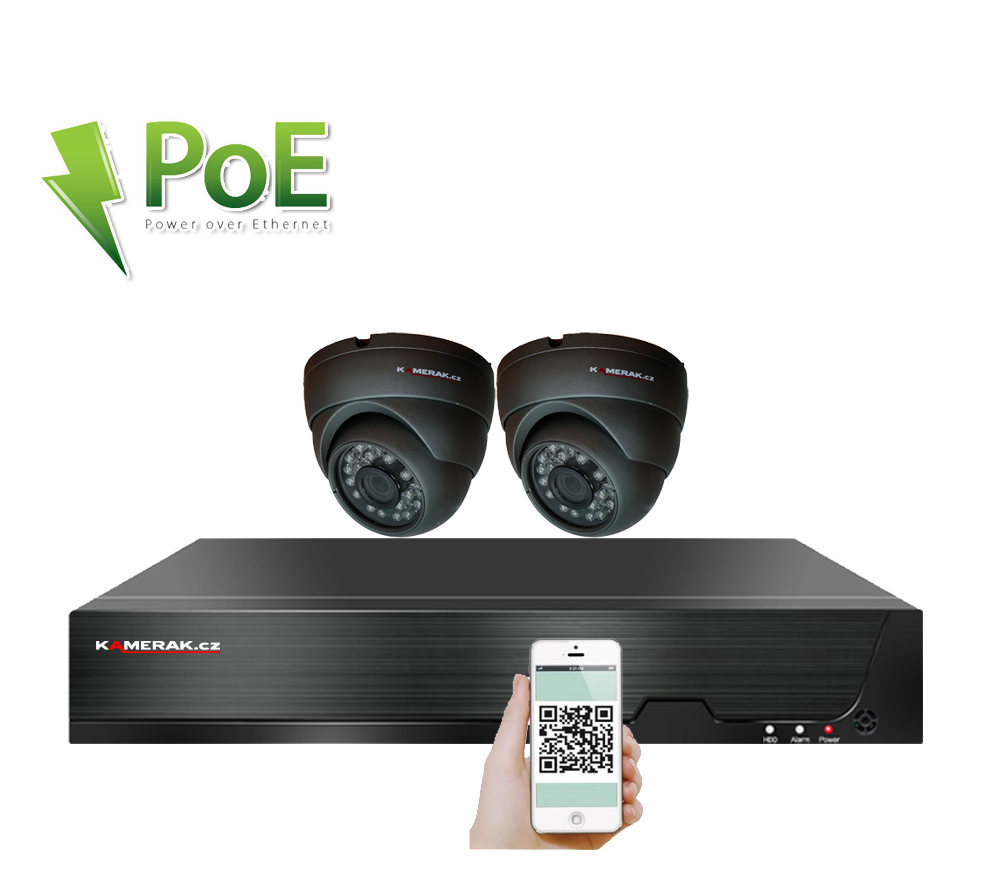 2 kamerov systm PoE IP XM-211D 8MPx