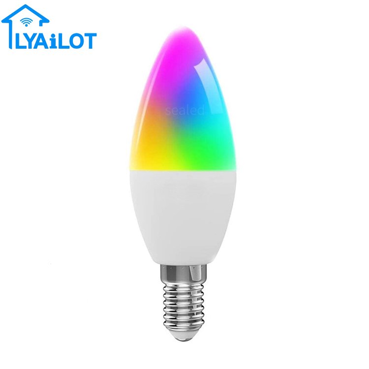 Inteligentn E14 Wifi Control RGB Smart LYAILOT LED rovka WiFi