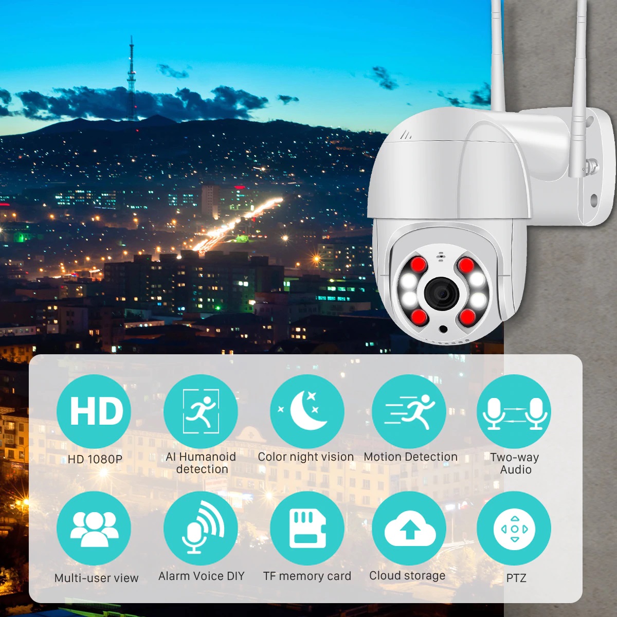 WiFi PTZ oton kamera XM-450 3Mpx, 