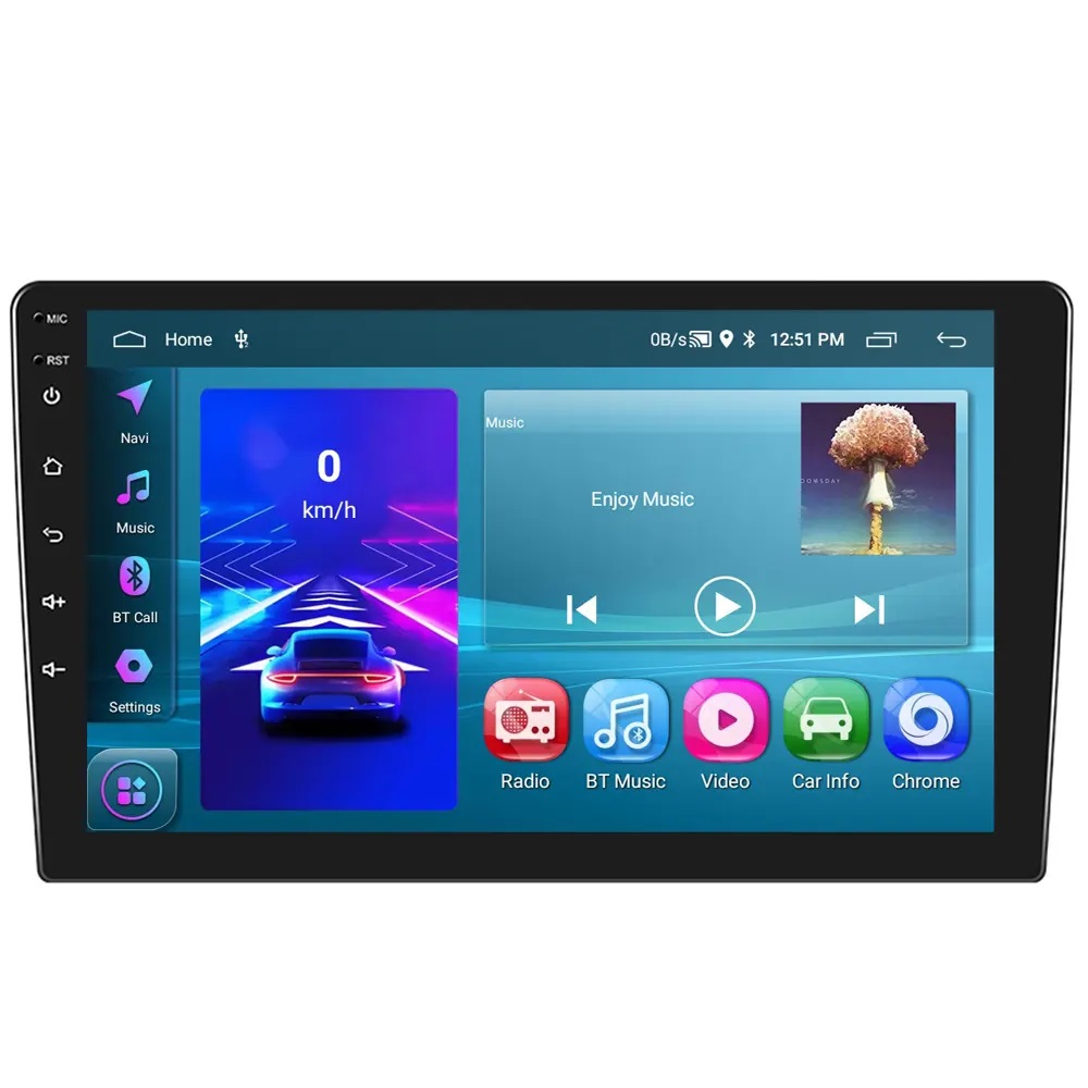 2DIN Autordio 10,1" LCD A3196 2GB+32GB Android 13